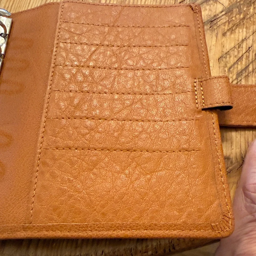 Leather Planner Organizer in Tan - Classic Home Office Accessory